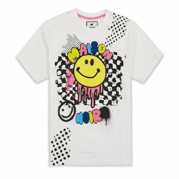 Maison Noir Men's Trippy Checkered T-Shirt - Picture 4 of 11